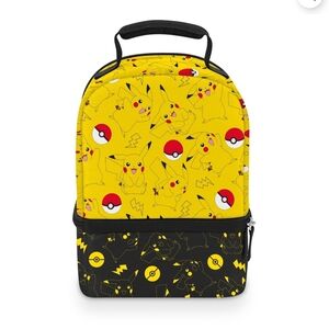 Pokemon Yellow and Black Pikachu Kids Lunch Bag